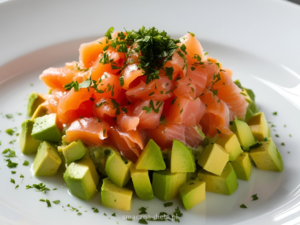 Read more about the article Tatar z wędzonego łososia i awokado